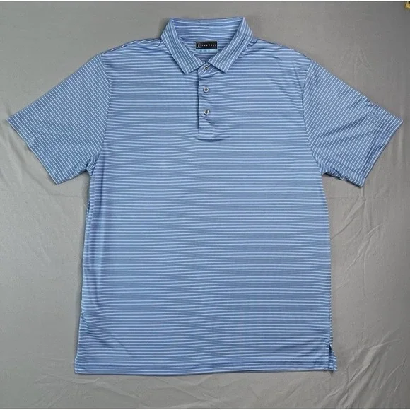 PGA Tour Airflux Golf Polo Shirt Mens‎ XLarge XL Blue Short Sleeve Performance - Picture 2 of 10